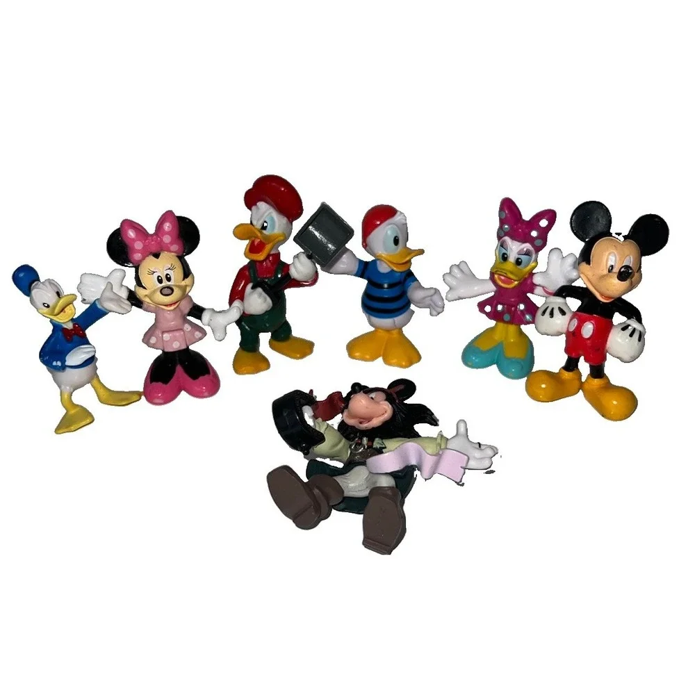 Disney Character Figures Mickey Minnie Daisy Lot Of 7) Donald Duck(4/b53/)